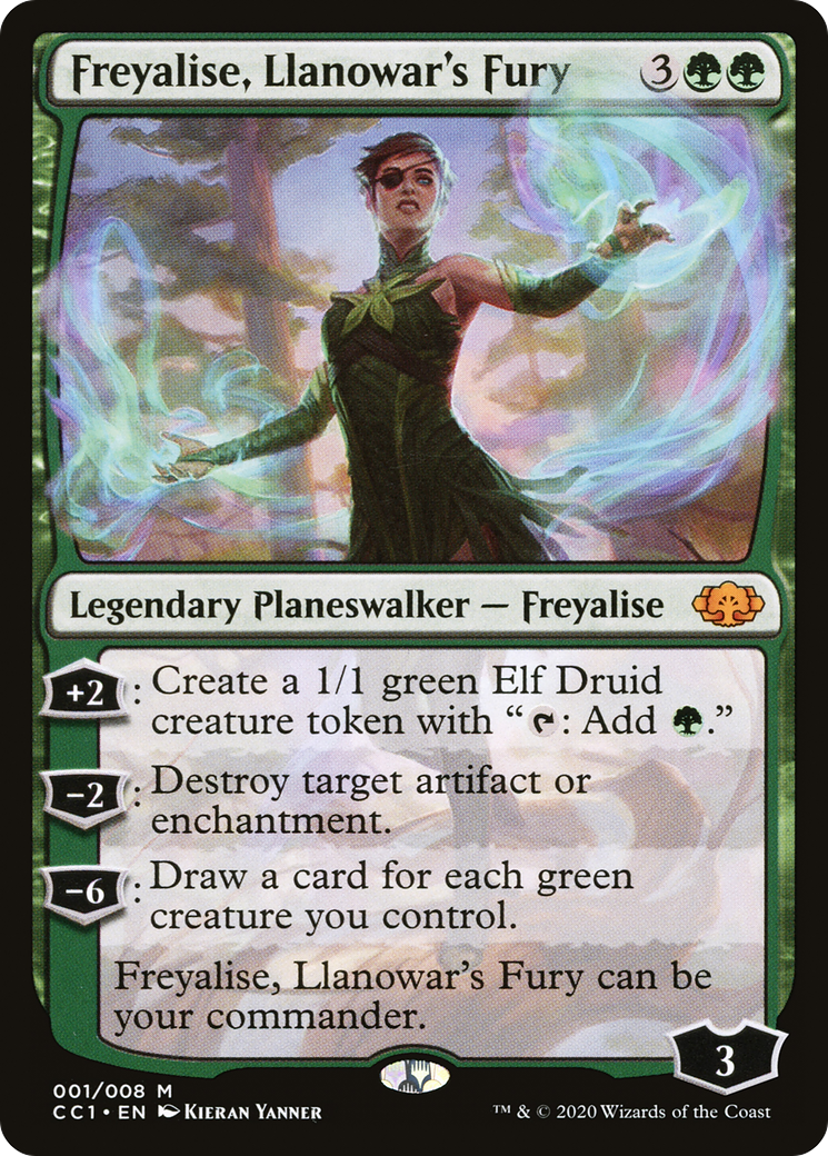 MAGIC: THE GATHERING - Freyalise, Llanowar's Fury (CC1-001) - Commander Collection: Green Foil