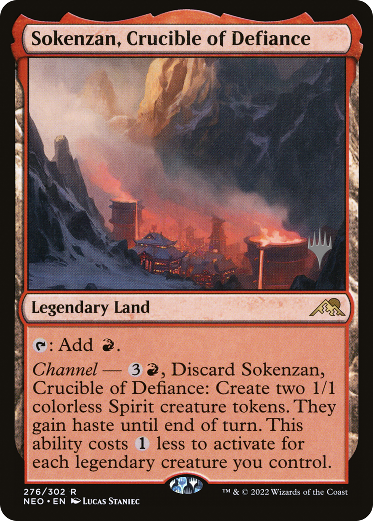 MAGIC: THE GATHERING - Sokenzan, Crucible of Defiance (PPNEO-276) - Kamigawa: Neon Dynasty Promos Foil