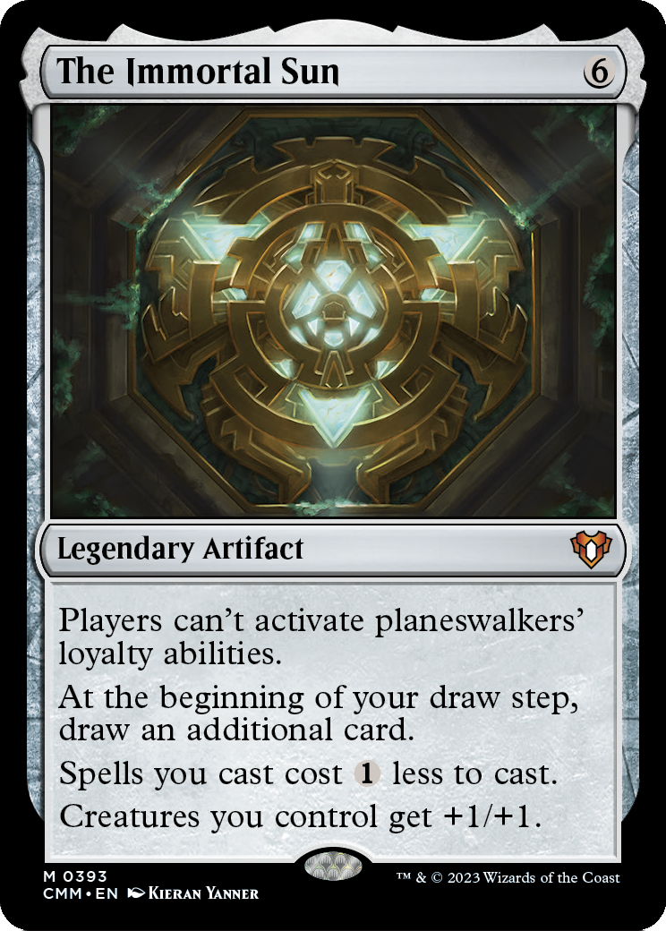 MAGIC: THE GATHERING - The Immortal Sun (CMM-393) - Commander Masters