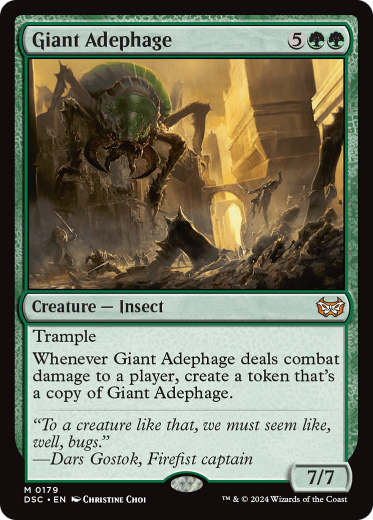 MAGIC: THE GATHERING - Giant Adephage (DSC-179) - Duskmourn: House of Horror Commander