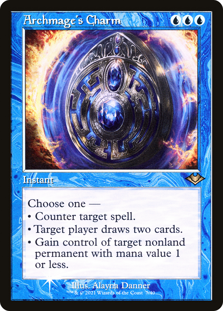 MAGIC: THE GATHERING - Archmage's Charm (Retro Frame) (MH1-007) - Modern Horizons 1 Timeshifts Foil