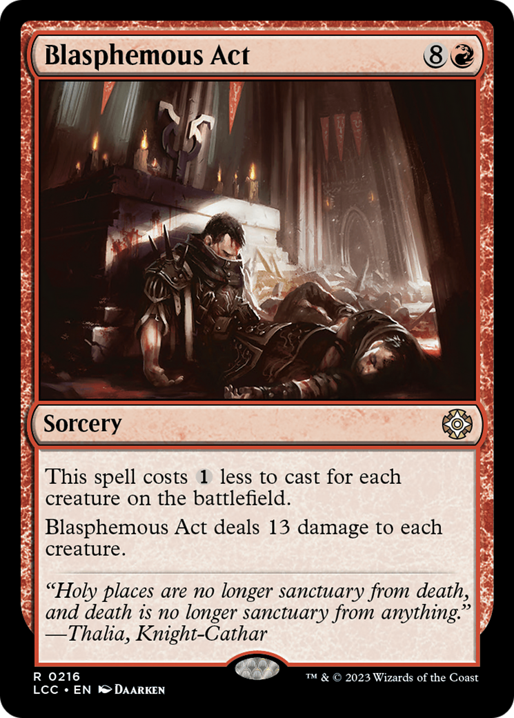 MAGIC: THE GATHERING - Blasphemous Act (LCC-216) - The Lost Caverns of Ixalan Commander