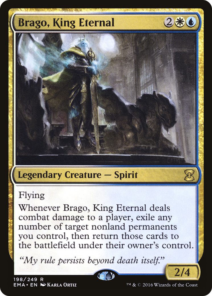 MAGIC: THE GATHERING - Brago, King Eternal (EMA-198) - Eternal Masters Foil