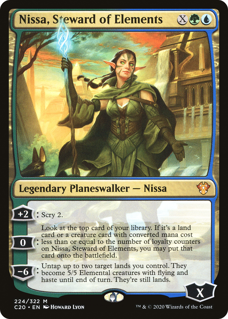 MAGIC: THE GATHERING - Nissa, Steward of Elements (C20-224) - Commander 2020