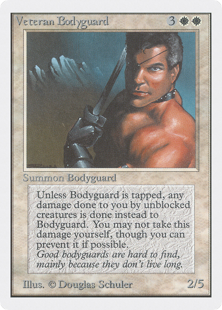 MAGIC: THE GATHERING - Veteran Bodyguard (2ED-042) - Unlimited Edition