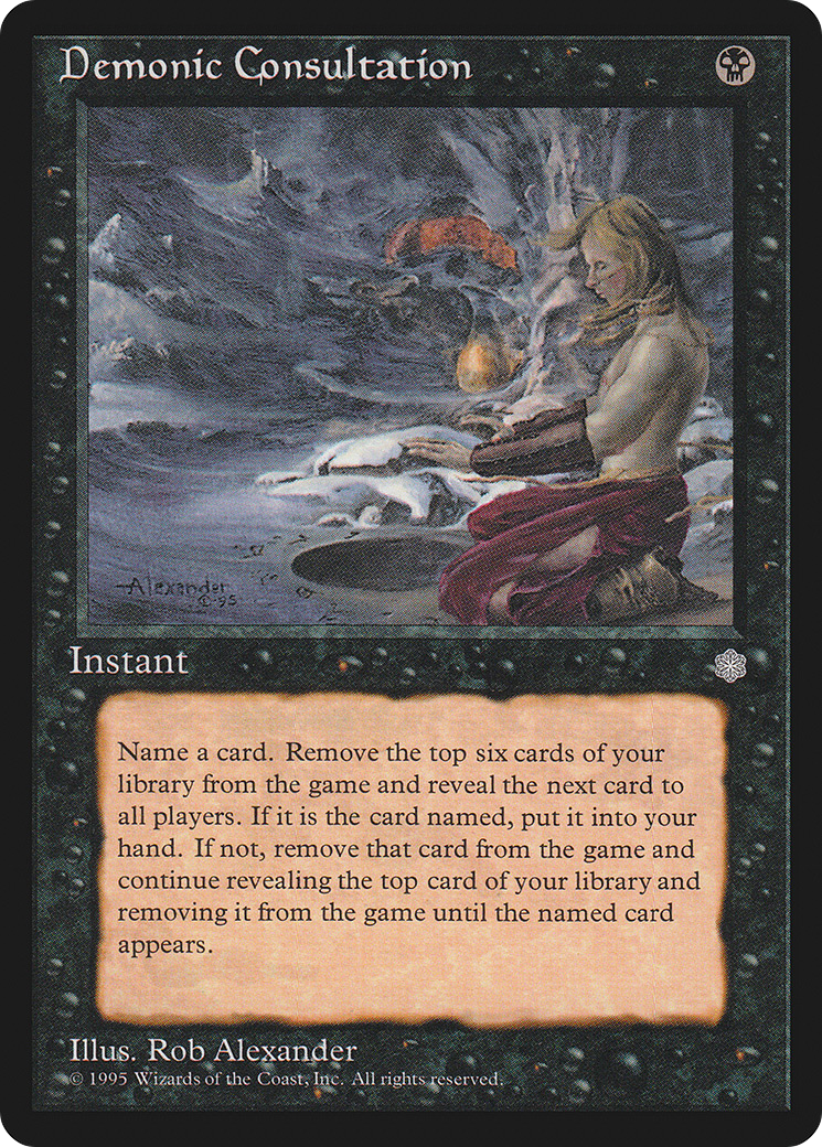 MAGIC: THE GATHERING - Demonic Consultation (ICE-009) - Ice Age