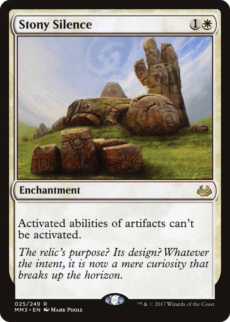 MAGIC: THE GATHERING - Stony Silence (MM3-025) - Modern Masters 2017
