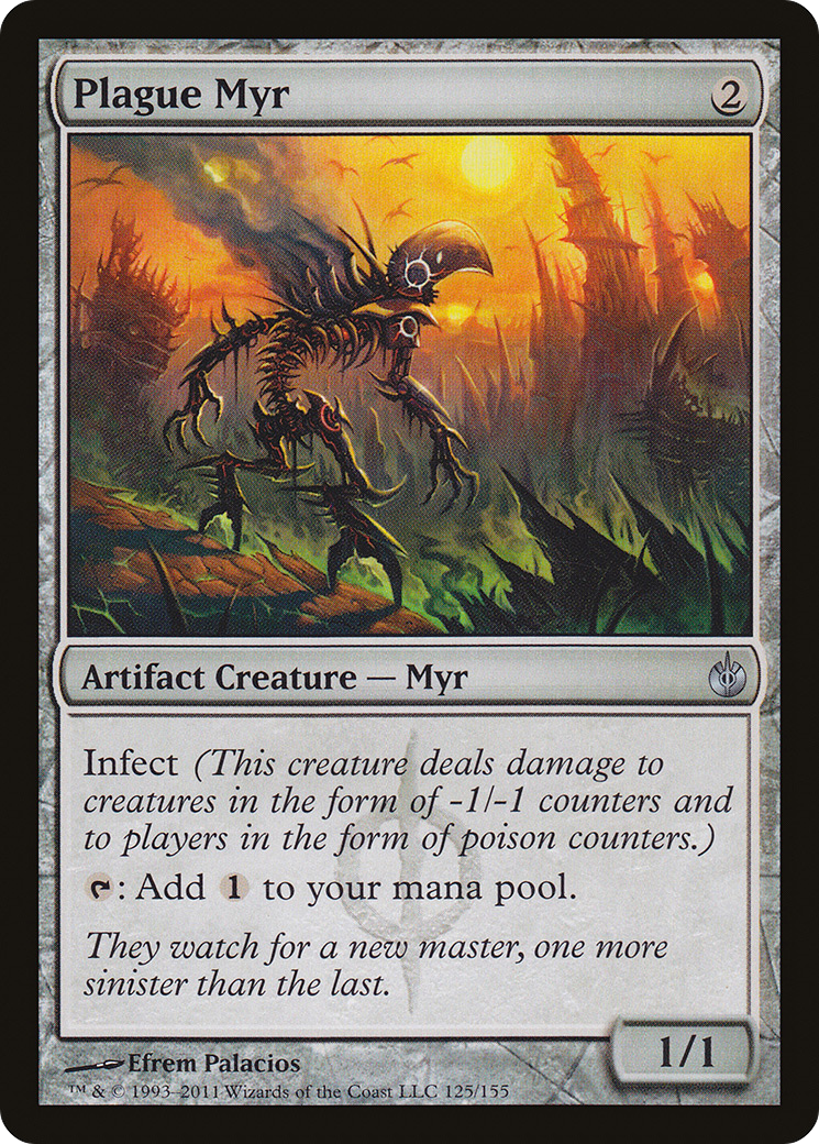MAGIC: THE GATHERING - Plague Myr (MBS-125) - Mirrodin Besieged Foil