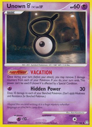 POKEMON TCG - Unown (V)/146 Legends Awakened - Uncommon