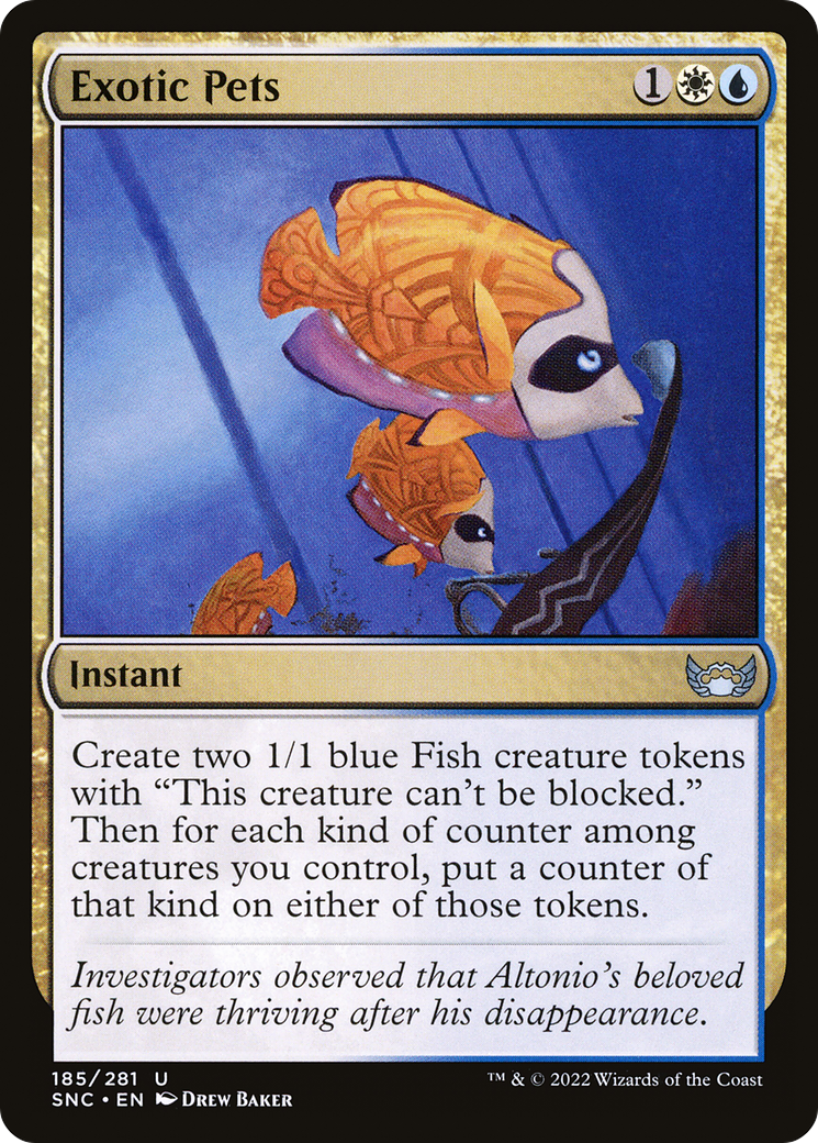 MAGIC: THE GATHERING - Exotic Pets (SNC-185) - Streets of New Capenna Foil