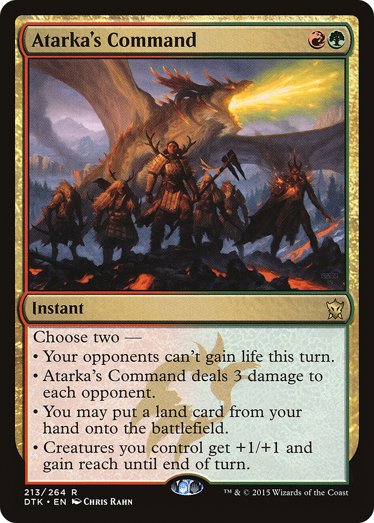 MAGIC: THE GATHERING - Atarka's Command (DTK-213) - Dragons of Tarkir
