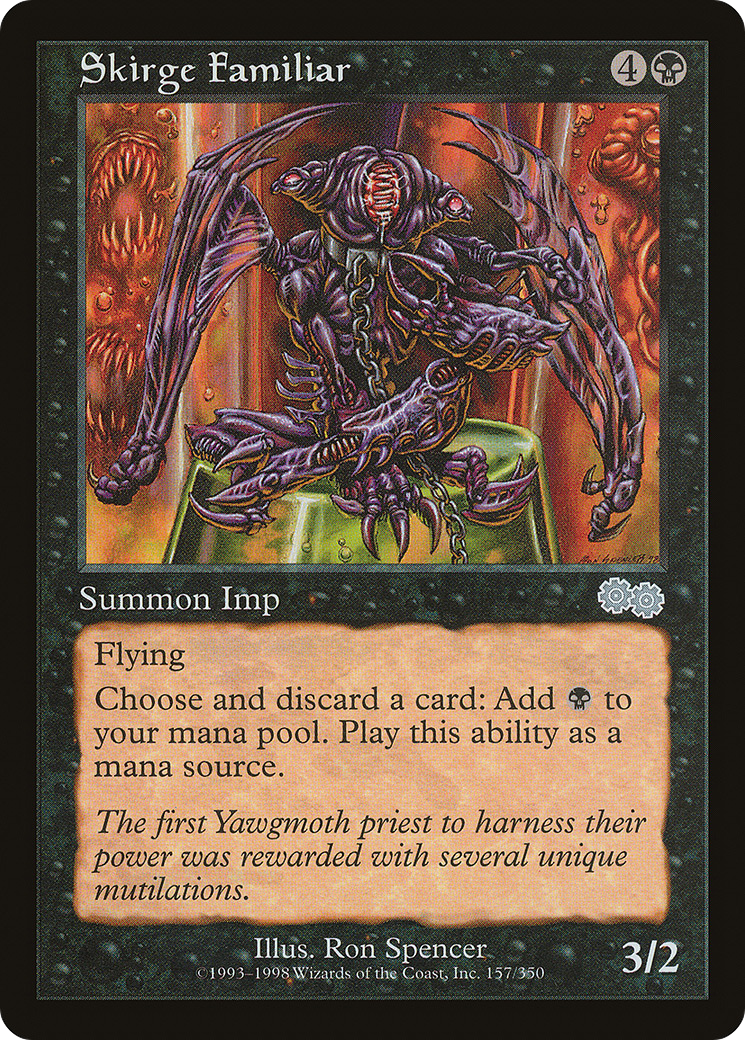 MAGIC: THE GATHERING - Skirge Familiar (USG-157) - Urza's Saga
