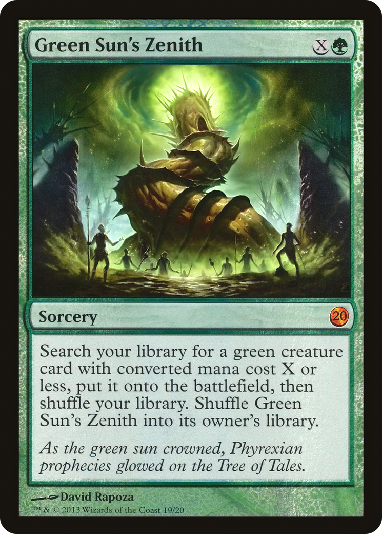 MAGIC: THE GATHERING - Green Sun's Zenith (V13-019) - From the Vault: Twenty Foil