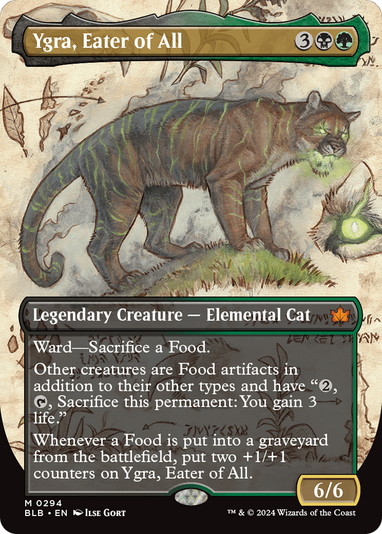 MAGIC: THE GATHERING - Ygra, Eater of All (Borderless) (BLB-294) - Bloomburrow: (Showcase) Foil