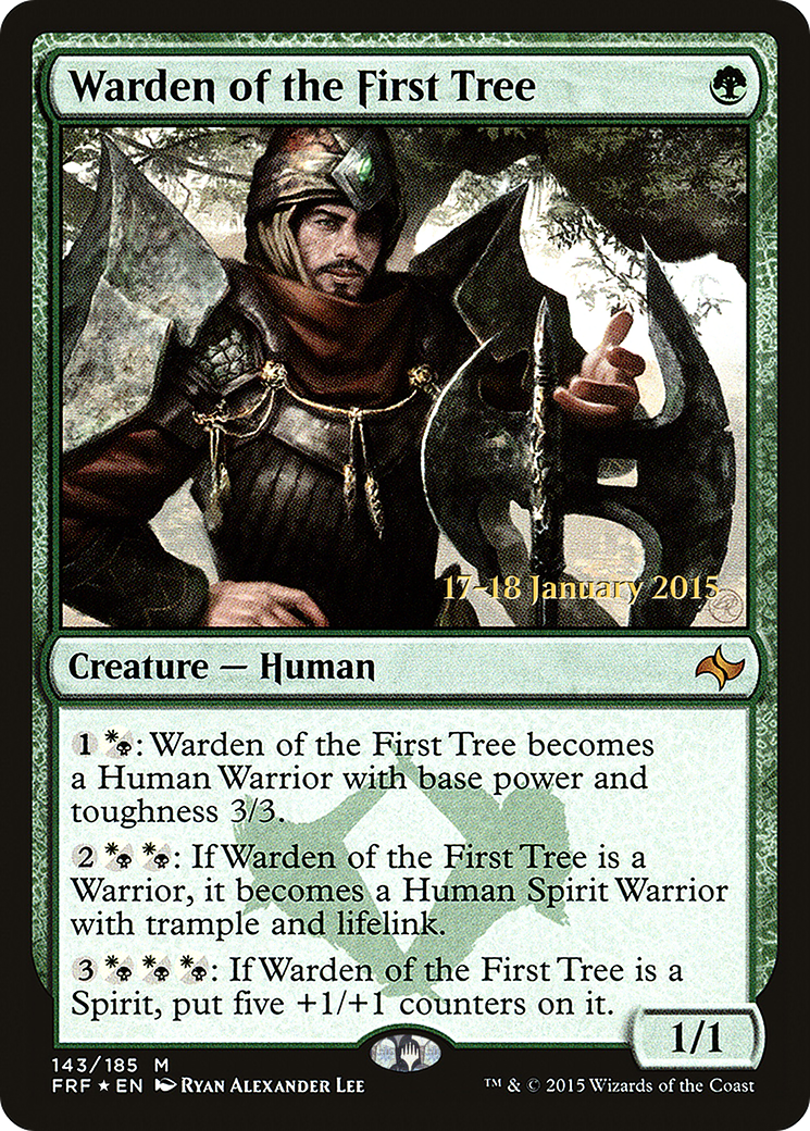 MAGIC: THE GATHERING - Warden of the First Tree (PRE-143S) - Fate Reforged Promos Foil