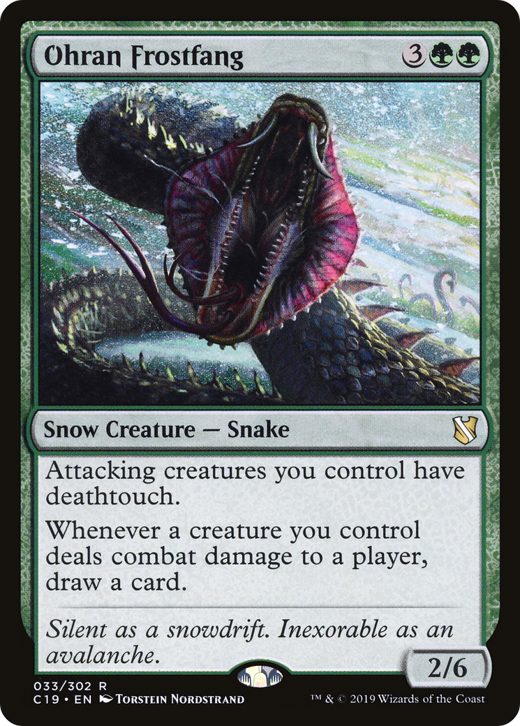 MAGIC: THE GATHERING - Ohran Frostfang (C19-033) - Commander 2019