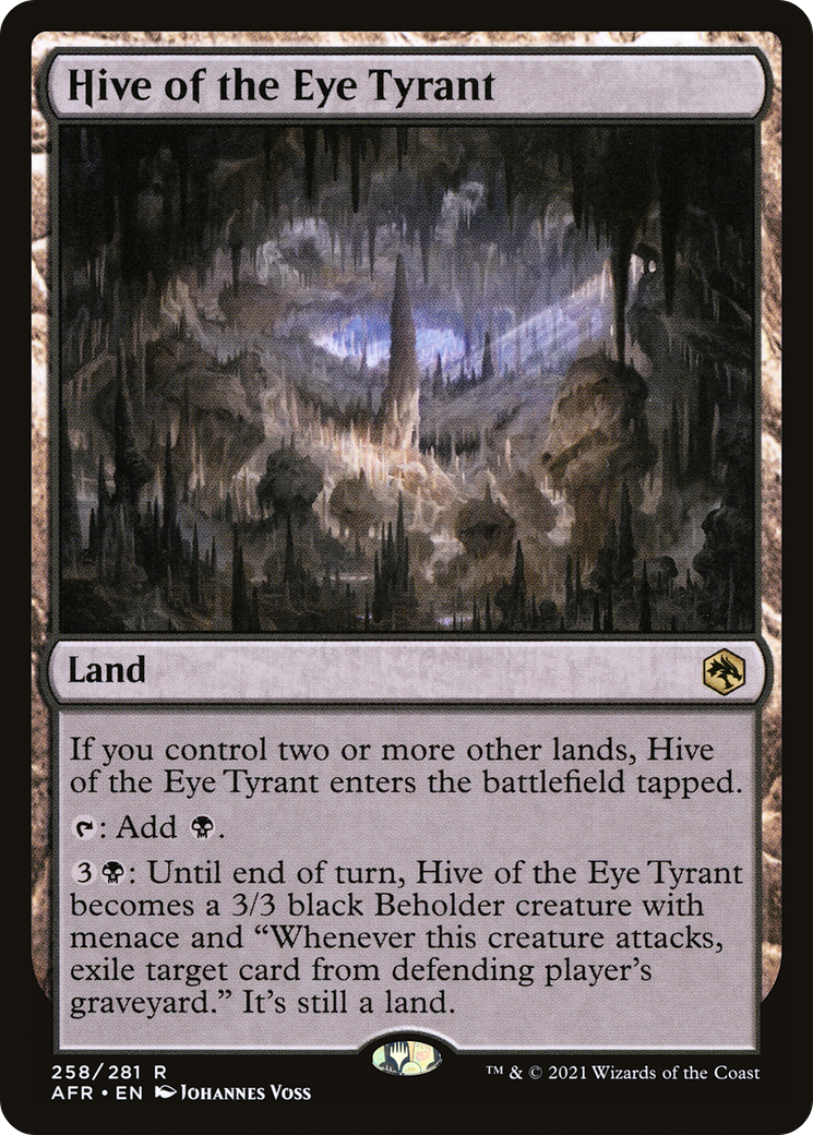 MAGIC: THE GATHERING - Hive of the Eye Tyrant (AFR-258) - Adventures in the Forgotten Realms Foil
