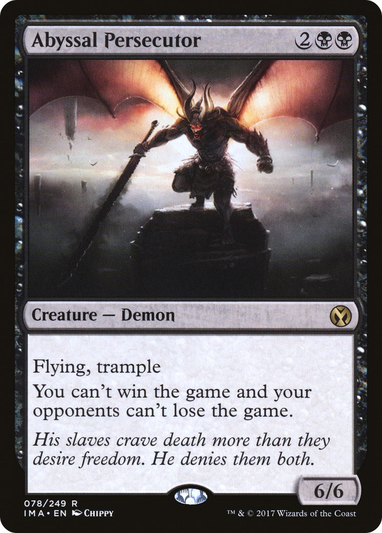 MAGIC: THE GATHERING - Abyssal Persecutor (IMA-078) - Iconic Masters