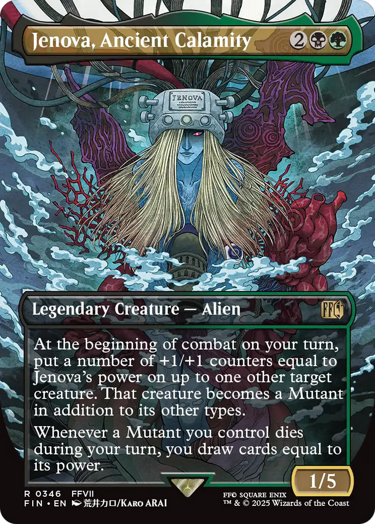 MAGIC: THE GATHERING - Jenova, Ancient Calamity (Borderless) (FIN-346) - FINAL FANTASY Foil