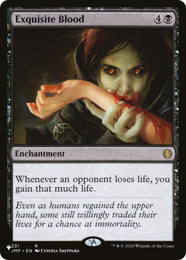 MAGIC THE GATHERING - EXQUISITE BLOOD - THE LIST REPRINTS