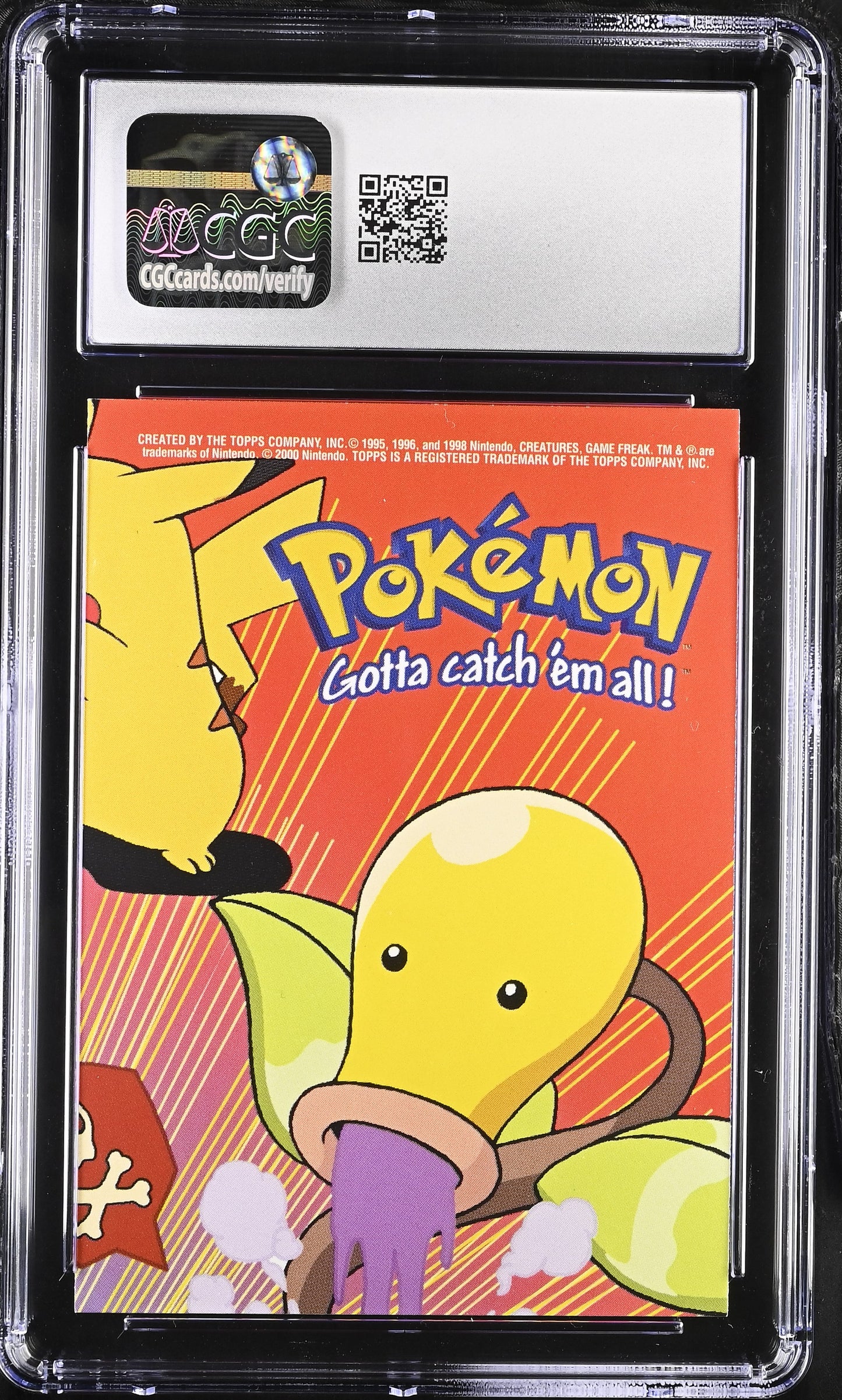 POKEMON TCG - GEODUDE 7 OF 10 CGC 10 STICK-ON CARD SERIES 2 POKEMON TOPPS