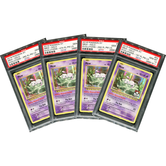POKEMON TCG - MEW 53/108 PSA 10 EX EVOLUTIONS LEAGUE CHALLENGE TOP 4 SET