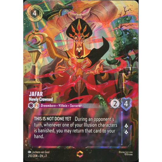 DISNEY LORCANA - JAFAR NEWLY CROWNED 210/204 (ENCHANTED)