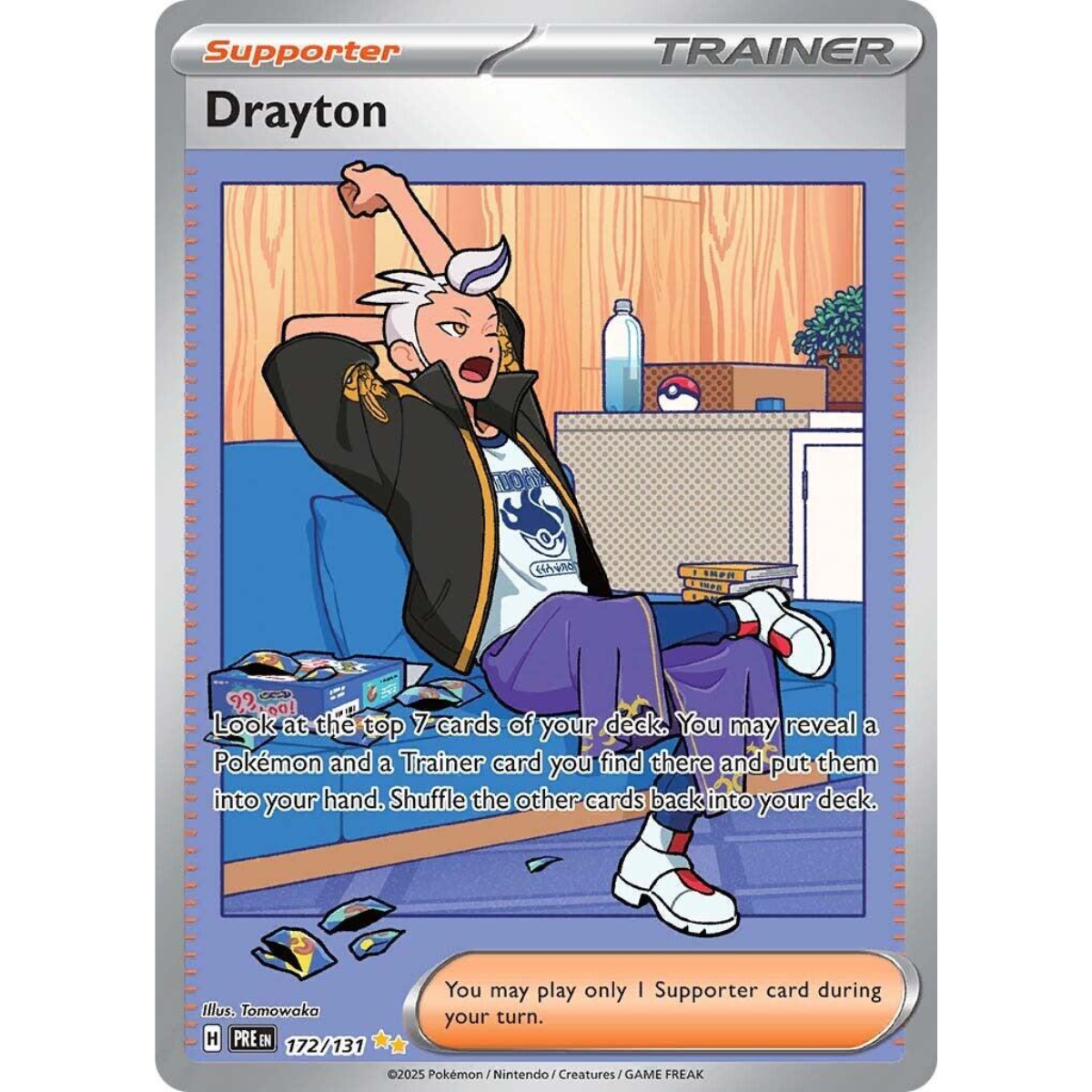 POKEMON TCG - DRAYTON 172/131 PRISMATIC EVOLUTIONS SPECIAL ILLUSTRATION RARE