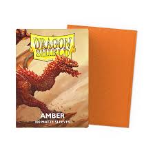 DRAGON SHIELD - Amber - Matte Sleeves - Standard Size