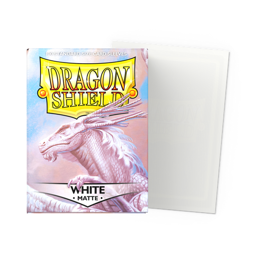 DRAGON SHIELD - White - Matte Sleeves - Standard Size