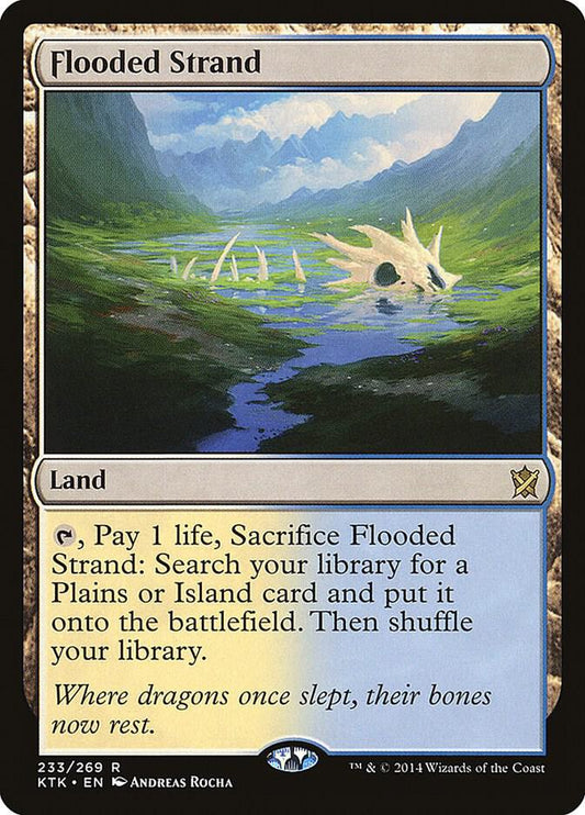 MAGIC THE GATHERING - FLOODED STRAND - KHANS OF TARKIR