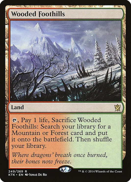 MAGIC THE GATHERING - WOODED FOOTHILLS - KHANS OF TARKIR