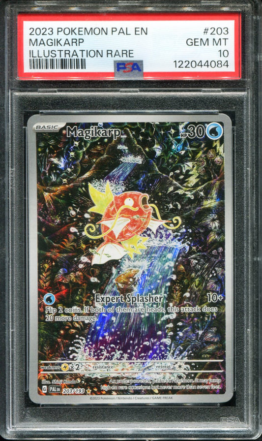 POKEMON TCG - MAGIKARP 203/193 POKEMON PSA 10 PALDEA EVOLVED ILLUSTRATION RARE