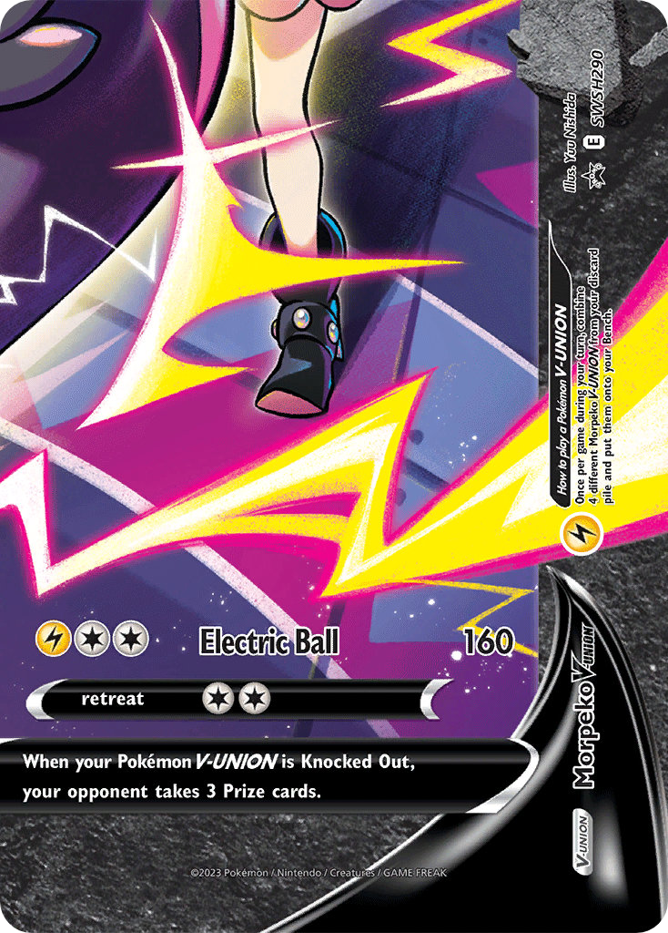 POKEMON TCG - Morpeko V-UNION SWSH290 SWSH Black Star Promos - Promo