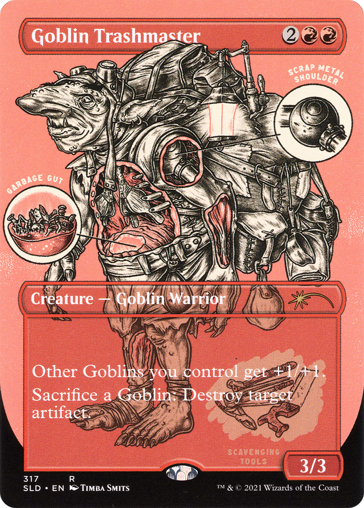 MAGIC: THE GATHERING - Goblin Trashmaster (SLD-317) - Secret Lair Drop (Borderless) Etched Foil