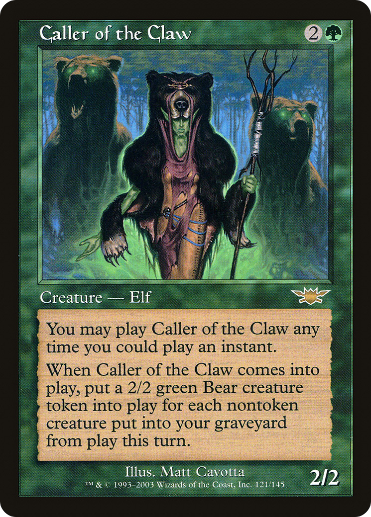 MAGIC: THE GATHERING - Caller of the Claw (LGN-121) - Legions Foil