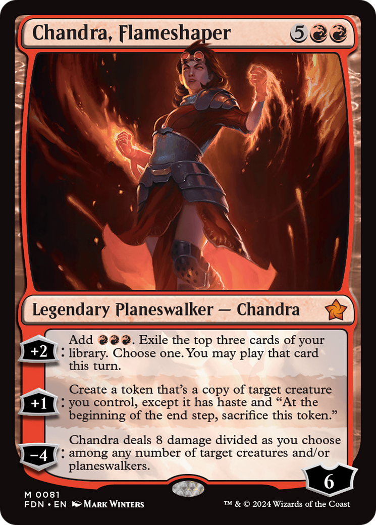MAGIC: THE GATHERING - Chandra, Flameshaper (FDN-081) - Foundations Foil