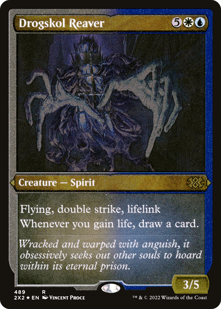 MAGIC: THE GATHERING - Drogskol Reaver (Foil Etched) (2X2-489) - Double Masters 2022 Foil