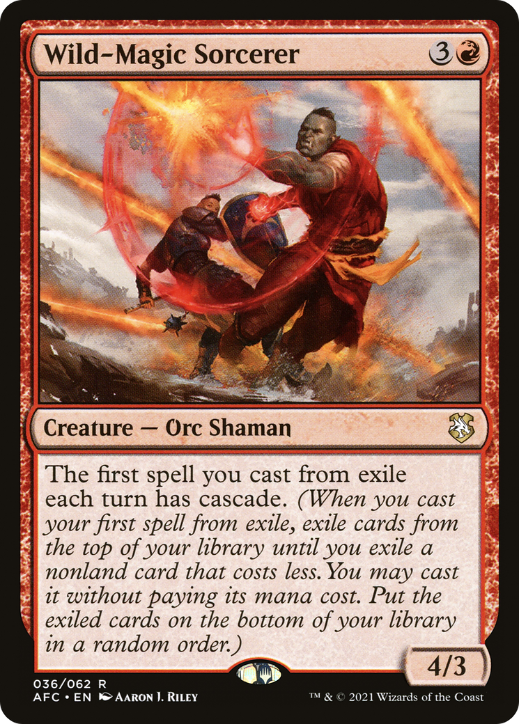 MAGIC: THE GATHERING - Wild-Magic Sorcerer (AFC-036) - Forgotten Realms Commander