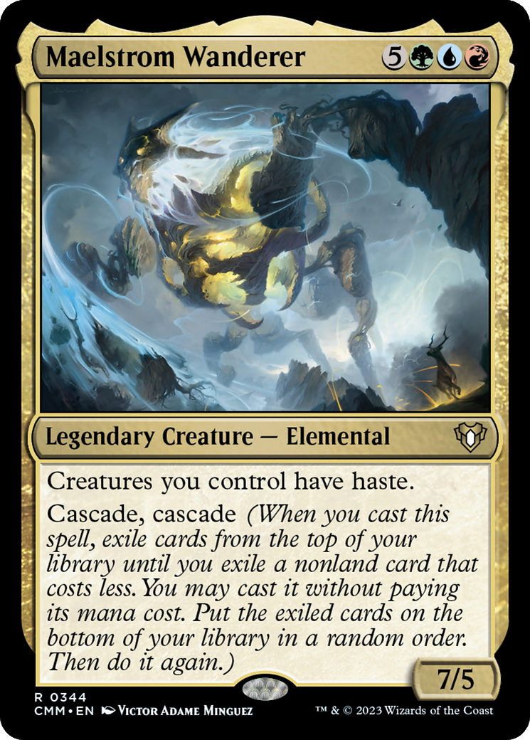 MAGIC: THE GATHERING - Maelstrom Wanderer (CMM-344) - Commander Masters Foil