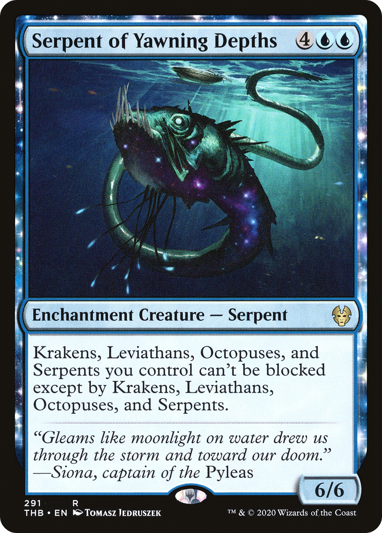 MAGIC: THE GATHERING - Serpent of Yawning Depths (THB-291) - Theros Beyond Death: (enchantment)
