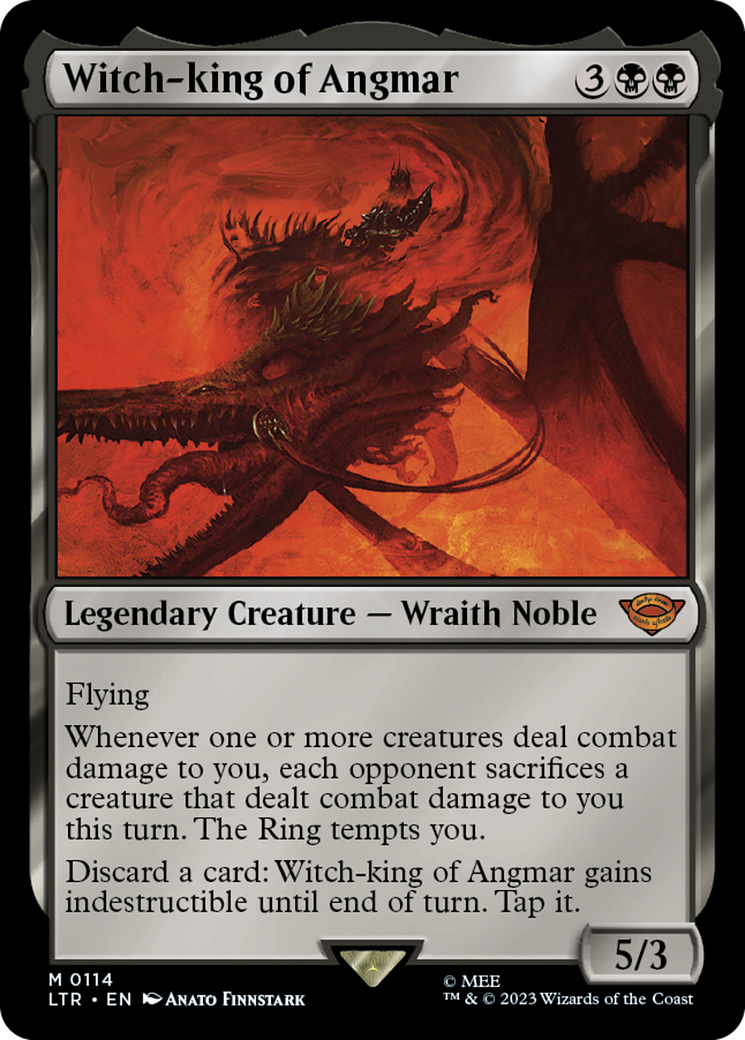 MAGIC: THE GATHERING - Witch-king of Angmar (LTR-114) - The Lord of the Rings: Tales of Middle-earth