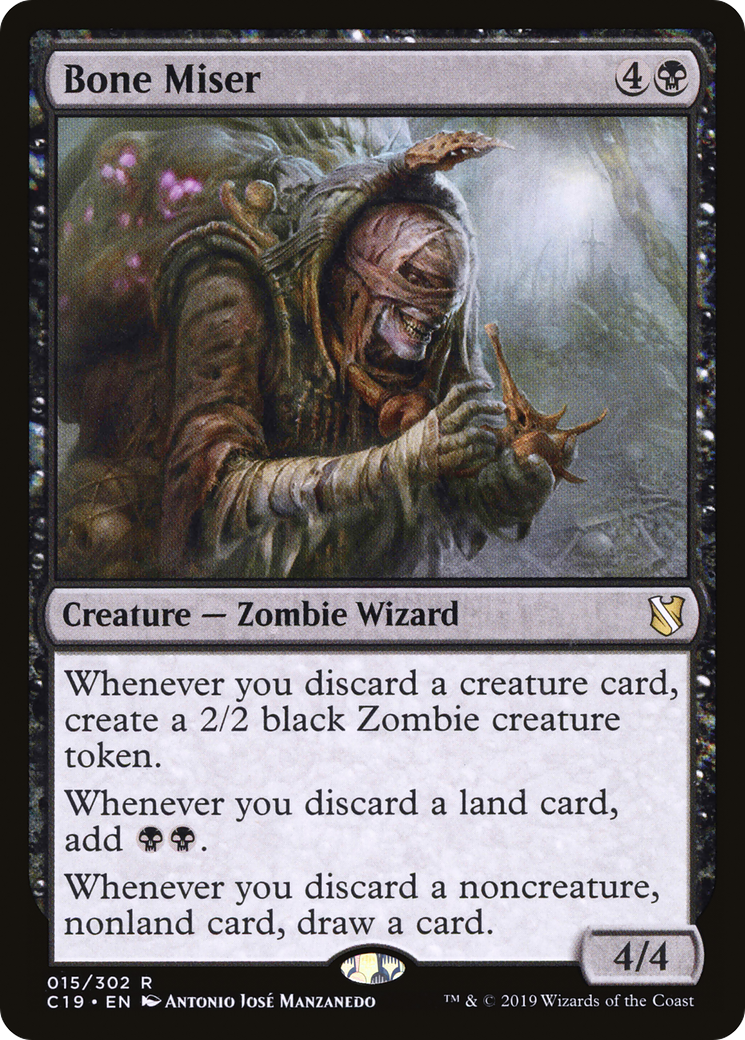 MAGIC: THE GATHERING - Bone Miser (C19-015) - Commander 2019