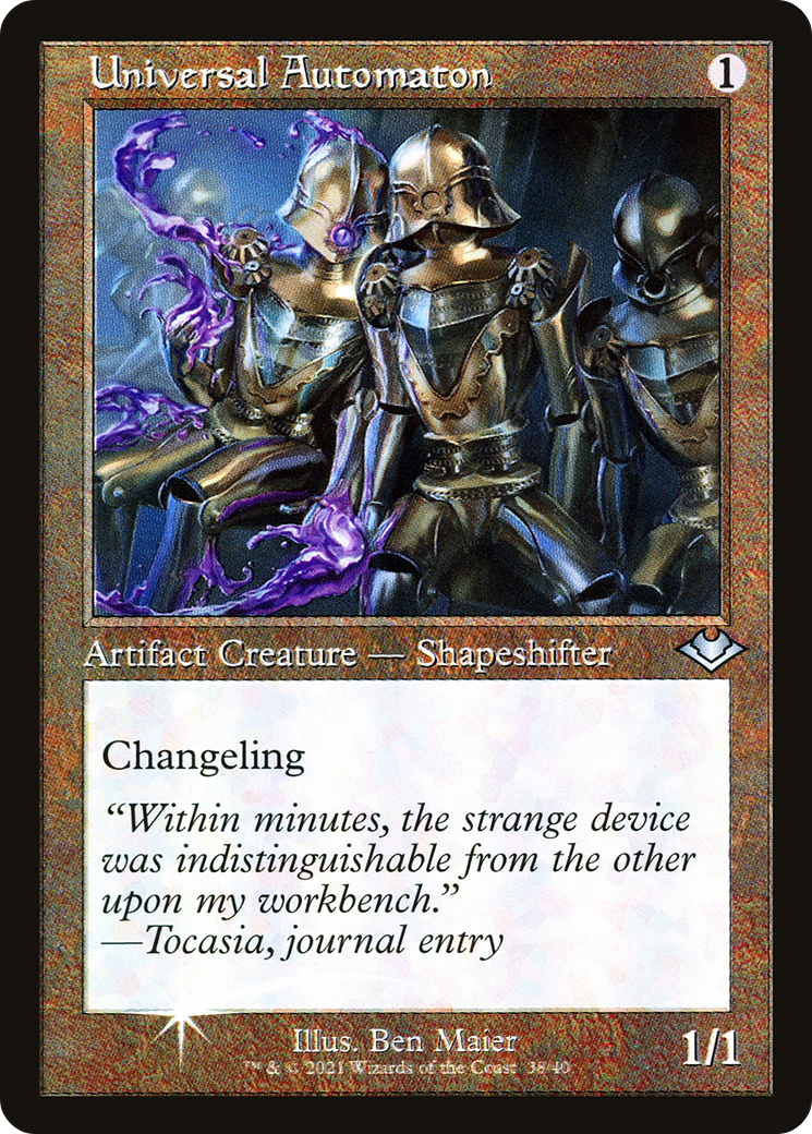 MAGIC: THE GATHERING - Universal Automaton (Retro Frame) (MH1-038) - Modern Horizons 1 Timeshifts Foil