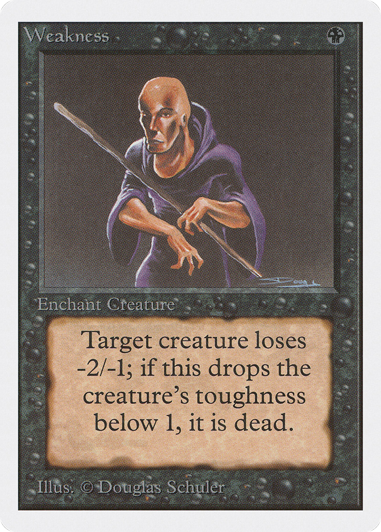 MAGIC: THE GATHERING - Weakness (2ED-135) - Unlimited Edition
