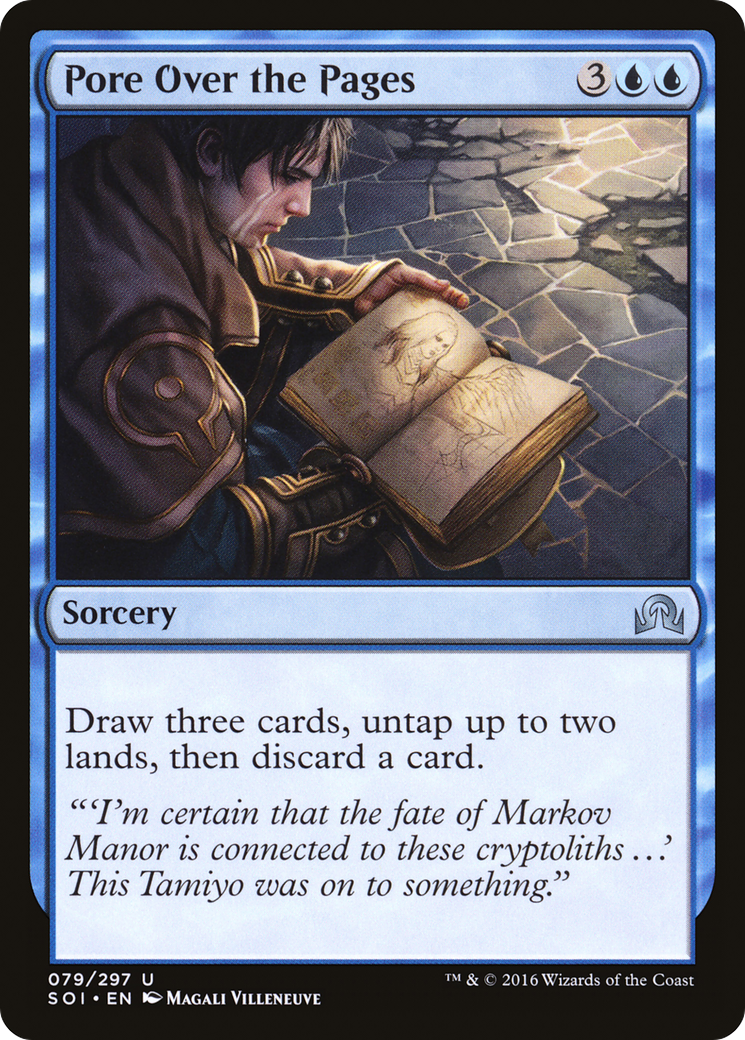 MAGIC: THE GATHERING - Pore Over the Pages (SOI-079) - Shadows over Innistrad Foil