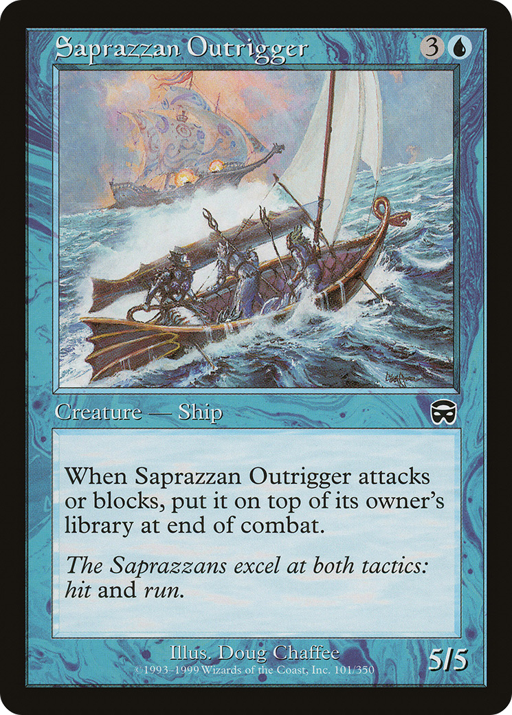 MAGIC: THE GATHERING - Saprazzan Outrigger (MMQ-101) - Mercadian Masques