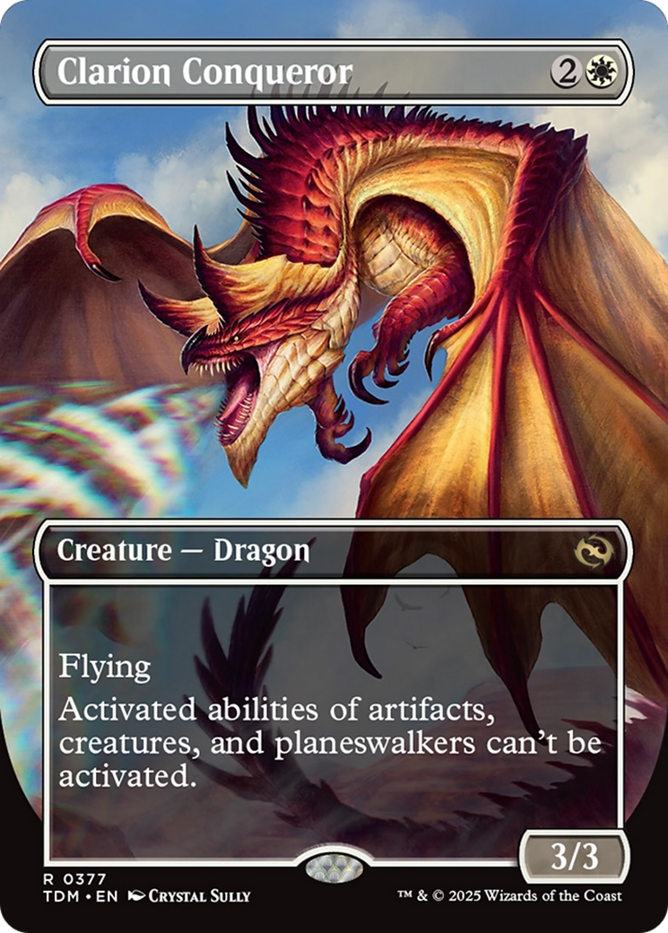 MAGIC: THE GATHERING - Clarion Conqueror (Borderless) (TDM-377) - Tarkir: Dragonstorm