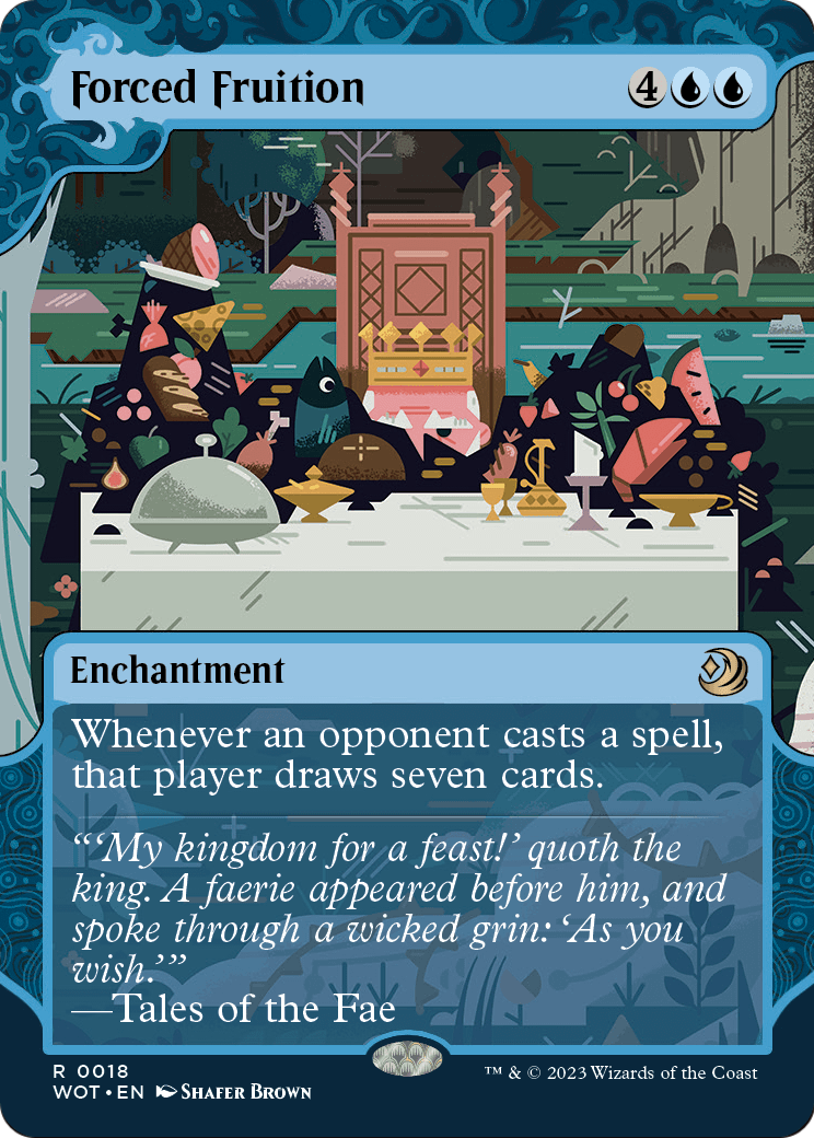 MAGIC: THE GATHERING - Forced Fruition (WOT-018) - Wilds of Eldraine: Enchanting Tales: (Showcase) (Borderless)