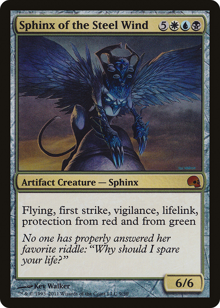 MAGIC: THE GATHERING - Sphinx of the Steel Wind (GRV-009) - Premium Deck Series: Graveborn Foil